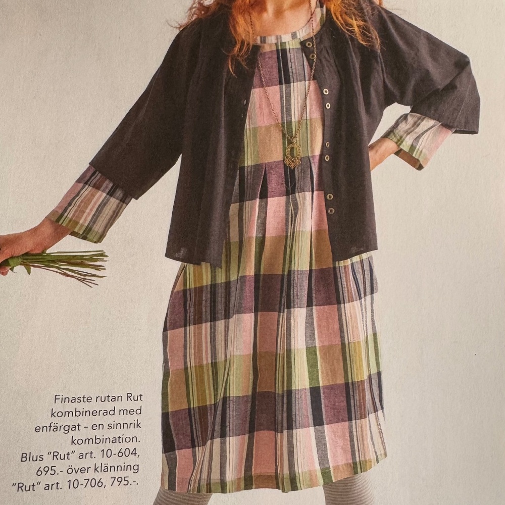 NEW Gudrun Sjödén “Rut” Dress – Organic Cotton/Linen – Size M